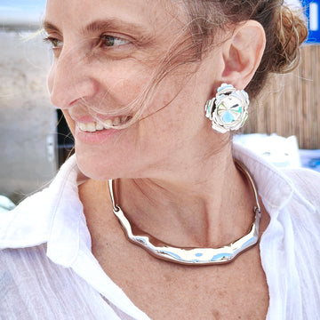 Set - Necklace & Earrings "Pétalos de Alma"