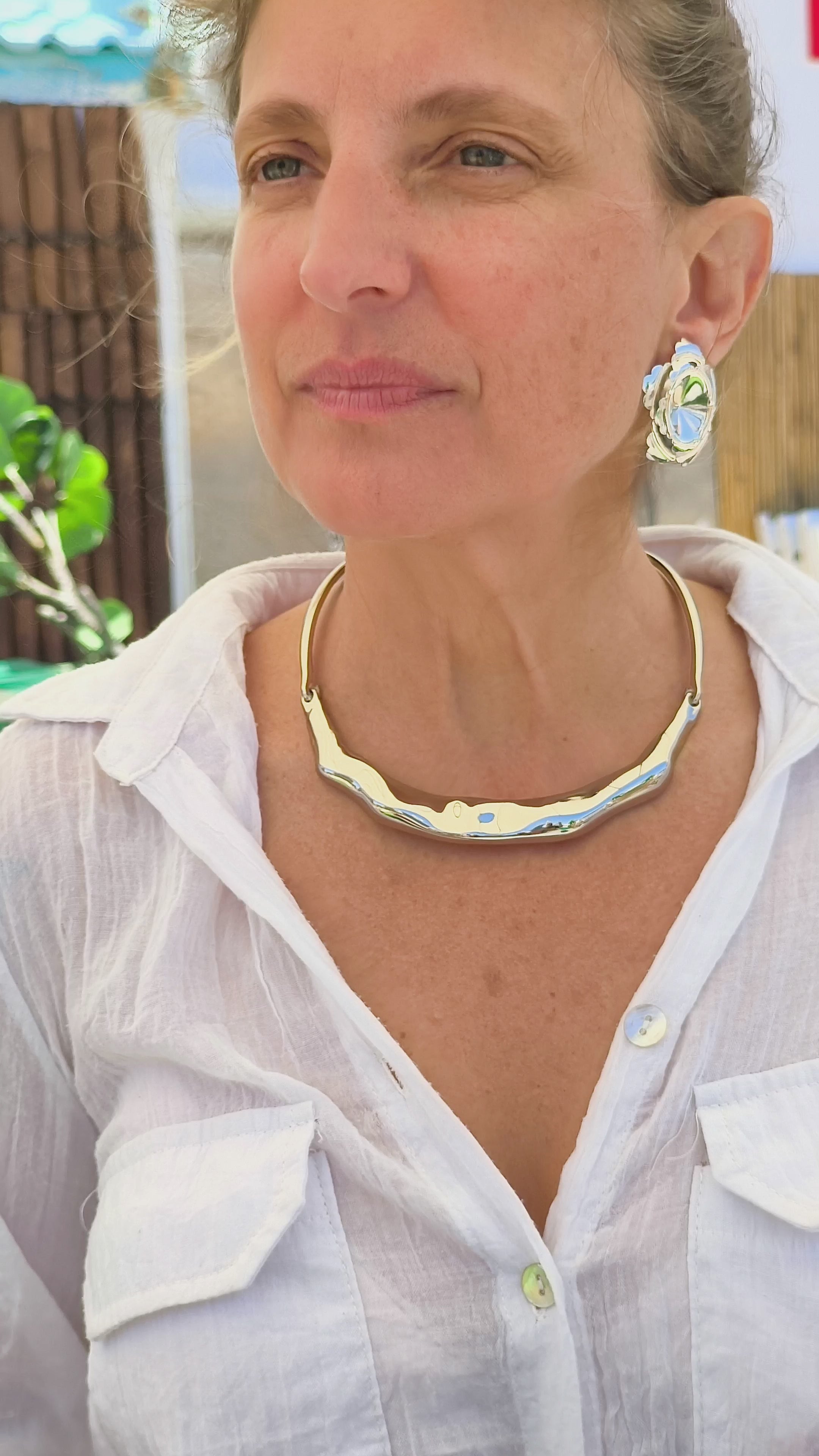 Set - Necklace & Earrings "Pétalos de Alma"